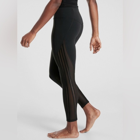 Athleta Pants - Athleta Shakti Mesh 7/8 Tight, BLACK Size XS